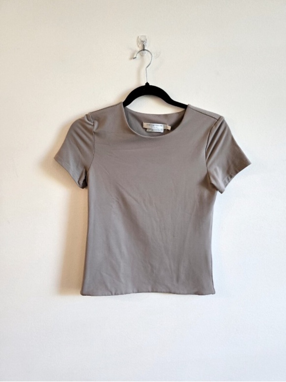 Simons Taupe Short-Sleeve Crew Tee